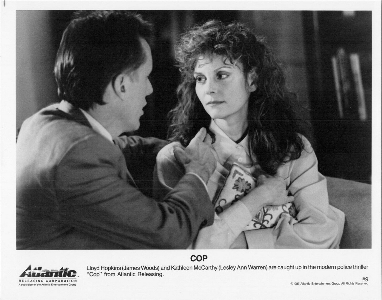 Cop 1987 original 8x10 photo Lesley Ann Warren & James Woods - Moviemarket