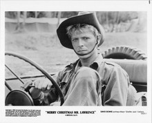 Merry Christmas mr Lawrence original 8x10 photo David Bowie in Jeep