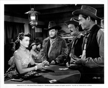 Law and Order 1953 original 8x10 photo Dorothy Malone deals cards in saloon