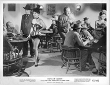 Outlaw Queen 1957 original 8x10 photo Andrea King in showgirl costume in saloon