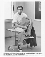 Lou Diamond Phillips 1988 original 8x10 photo eated on desk Stand and Deliver