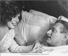The Betsy 1978 Katharine Ross Laurence Olivier laugh in bed original 8x10 photo