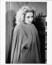 Virginia Madsen 1980's original 8x10 photo snuggling inside big sweater