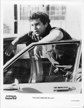William Petersen original 8x10 photo by car To Live and Die in L.A.