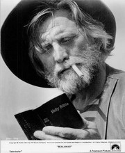 Kirk Douglas 1973 original 8x10 photo reading Holy Bible from Scalawag movie