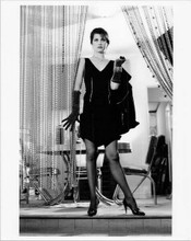 Daphne Zuniga 1986 original 8x10 photo striking in black dress Modern Girls