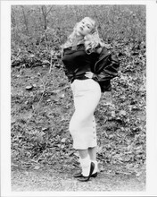 Traci Lords original 8x10 photo full length pouting pose in leather Cry Baby
