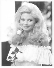Loni Anderson original 8x10 photo 1980's pose holding a rose