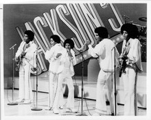 Jackson 5 Michael Jackson & brothers perform original 8x10 photo 1970's