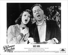 Nice Girl original 8x10 photo 1996 re-release Deanna Durbin Robert Benchley sing