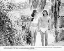 Paradise 1982 original 8x10 photo Phoebe Cates walks holding hands Willie Aames