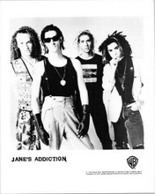Jane's Addiction 1990 original 8x10 photo promotional record company pose
