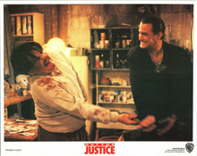 Out For Justice 1991 original 8x10 lobby card Steven Seagal fight scene