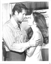 Spy Who Loved Me original 8x10 inch photo Roger Moore Barbara Bach embrace