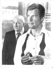 Spy Who Loved Me original 8x10 inch photo Roger Moore & Bernard Lee Bond & M