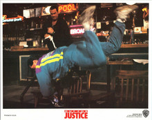 Out For Justice 1991 original 8x10 lobby card Steven Seagal in karate action