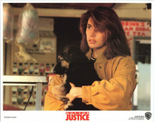 Out For Justice 1991 original 8x10 lobby card Gina Gershon with dog