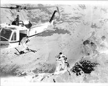 On her Majesty's Secret Service original 8x10 photo mountain rescuse helicopter