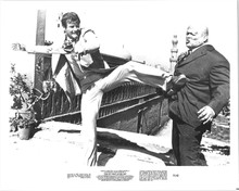 Spy Who Loved Me 1977 original 8x10 inch photo Roger Moore kicks Milton Reid