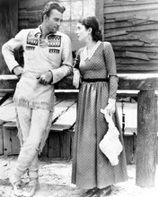 The Big Trail 1930 John Wayne & Marguerite Churchill at hitching post 8x10 photo