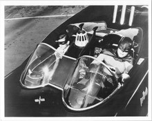 Batman TV series 8x10 photo Adam West & Burt Ward in Batmobile driving