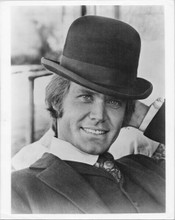 Roger Davis 8x10 photo smiling tipping hat Alias Smith and Jones TV