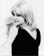 Hayley Mills in black dress looks over shoulder smiling circa 1965 8x10 photo