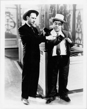 Abbott & Costello 8x10 photo full length pose Lou points at Bud's fist
