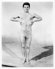Frankie Avalon beefcake pin-up in swimshorts from Beach Party 8x10 photo