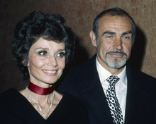 Sean Connery & Audrey Hepburn off-screen at 1976 press conference 8x10 photo