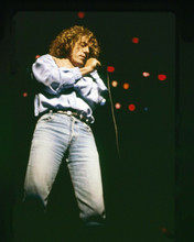 Roger Daltrey 1970's in concert The Who holding microphone 8x10 inch photo