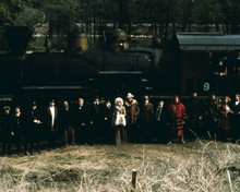 Breakhart Pass Charles Bronson with entire cast line-up by train 8x10 inch photo