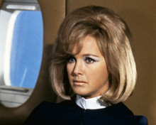 Wanda Ventham aboard aircraft as Colonel Lake UFO TV series 8x10 inch photo