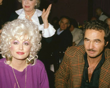 Dolly Parton & Burt Reynolds at press conference for Best Little 8x10 inch photo