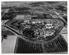 Disneyland Anaheim California aerial view circa 1960's era 8x10 inch photo
