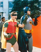 Batman TV series Adam West & Burt Ward Batman & Robin in Gotham 8x10 inch photo