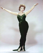 Susan Hayward full length 1950's glamour pose in black sequined dress 8x10 photo