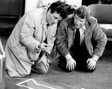 Columbo 1978 The Conspirators Peter Falk Clive Revill at crime scene 8x10 photo