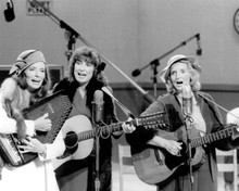 June Carter plays autoharp with sisters Anita & Helen playing guitars 8x10 photo