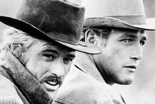 BUTCH CASSIDY AND THE SUNDANCE KID Newman & Redford on horseback together 8x10
