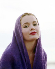 Tuesday Weld beautiful portrait 1960's with purple scarf over head 8x10 photo