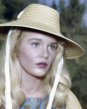 Tuesday Weld looks beautiful in 1960's portrait wearing straw hat 8x10 photo