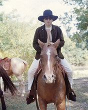 John Lennon on horseback Pigman Ranch Missouri 1964 8x10 inch photo