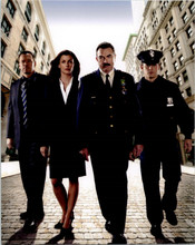 Blue Bloods TV series Tom Selleck with cast walking down street 8x10 inch photo