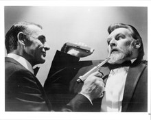 Never Say never Again vintage 8x10 photo Sean Connery holds gun on villain
