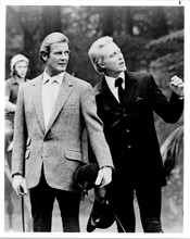 A View To A Kill 8x10 photo Christopher Walken & Roger Moore take a stroll