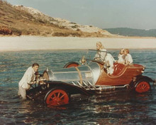 Chitty Chitty Bang Bang Dick Van Dyke cranks Chitty at sea 8x10 photo