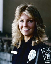Heather Locklear gives lovely smile in police uniform 1982 T.J Hooker 8x10 photo