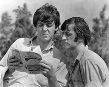 Help 1966 Paul McCartney Ringo Starr look at Paradise Island guide 8x10 photo