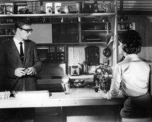 The Ipcress File 1965 Michael Caine cooks in kitchen Sue Lloyd seated 8x10 photo